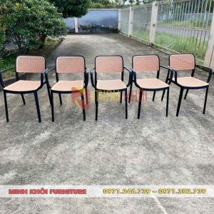 Ghế nhựa cafe giả mây MK-0099 – Mẫu ghế đẹp, bền, giá tốt