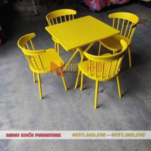 Ghế nhựa đúc song tiện 10 Ghế nhựa đúc song tiện – Mẫu ghế cafe đẹp, gọn, giá tốt