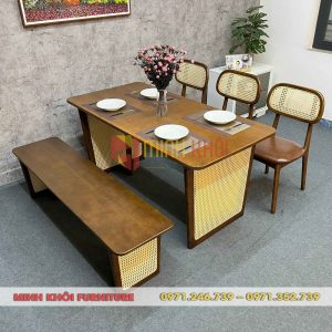 Bộ bàn ghế ăn Secco MK-0106 – Phong cách mộc mạc hiện đại