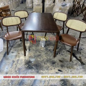Bộ bàn ghế gỗ quán ăn Secco MK-0105 3 Bộ bàn ghế gỗ quán ăn Secco MK-0105 | Thiết kế đẹp, bền, dễ phối không gian