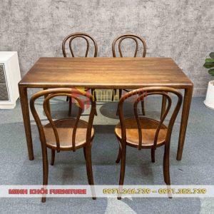 Bộ bàn ghế quán ăn Thonet 18 – Thiết kế cổ điển, sang trọng