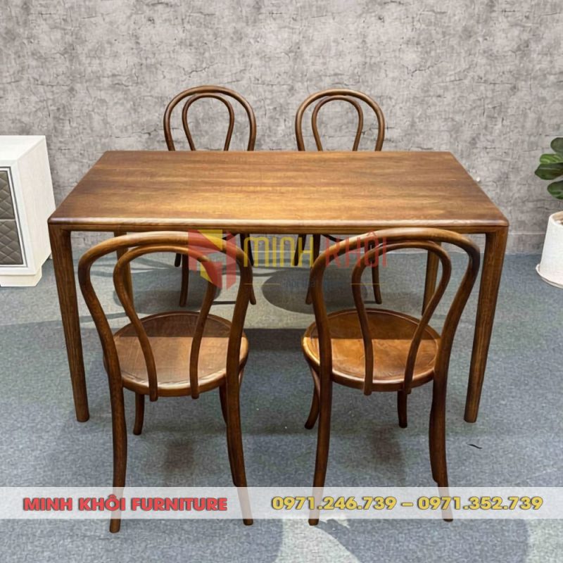 Bộ bàn ghế quán ăn Thonet 18 – Thiết kế cổ điển, sang trọng